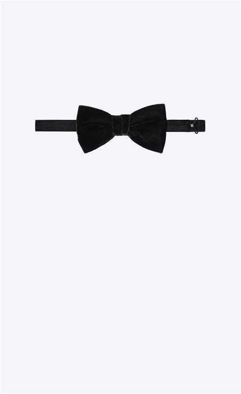 ysl velvet bow tie|YVES bow tie in velvet .